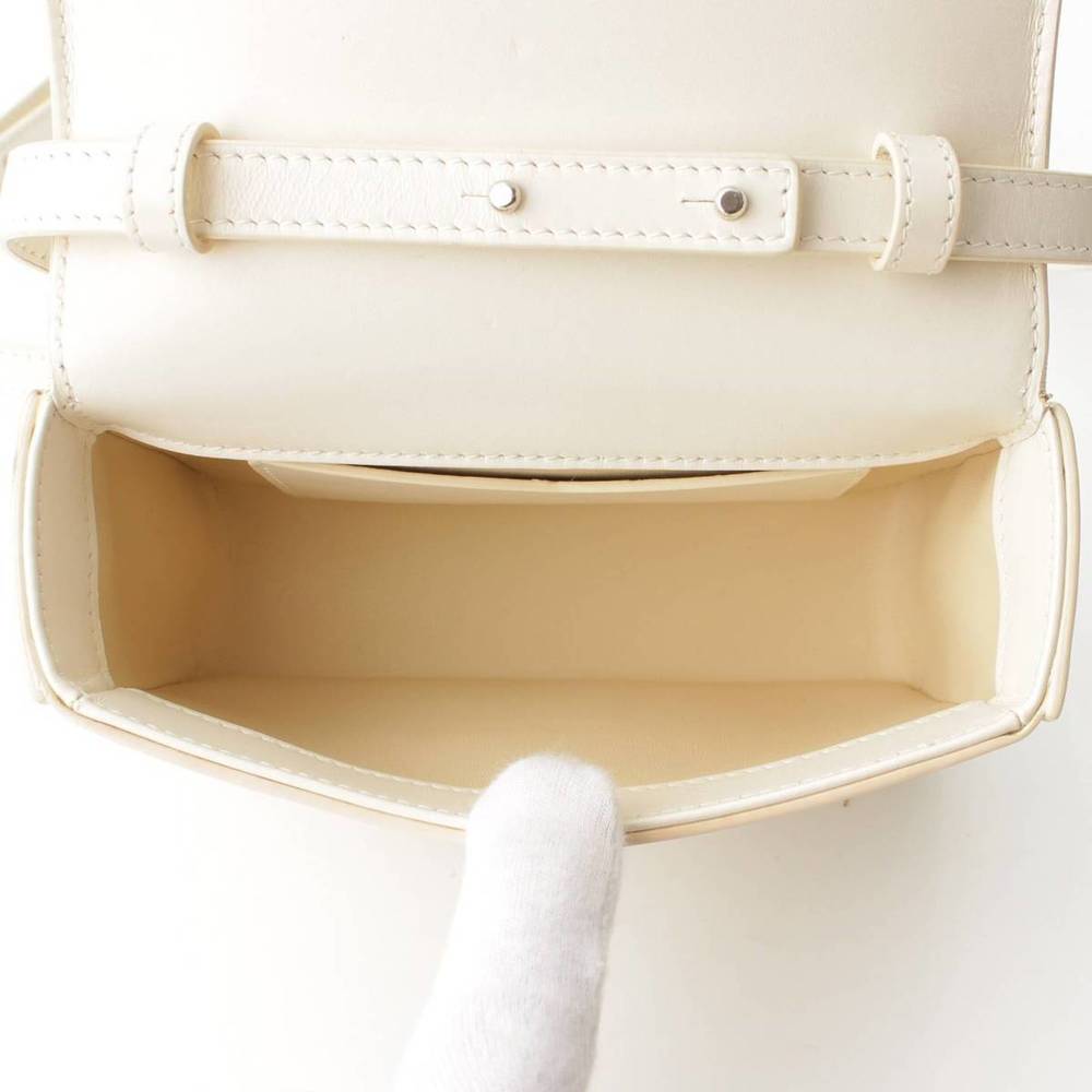 Givenchy Small Bag Shoulder White Logo Ivory Flap… - image 4